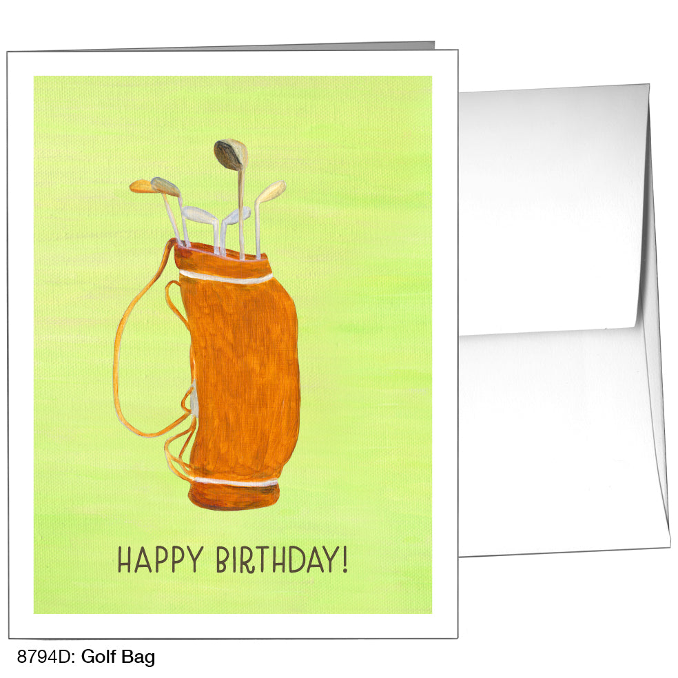 Golf Bag, Greeting Card (8794D)