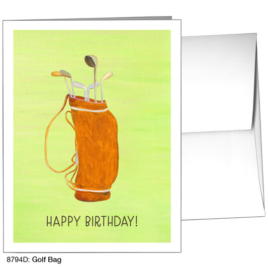 Golf Bag, Greeting Card (8794D)