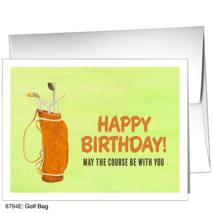 Golf Bag, Greeting Card (8794E)