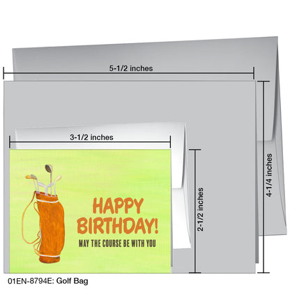 Golf Bag, Greeting Card (8794E)