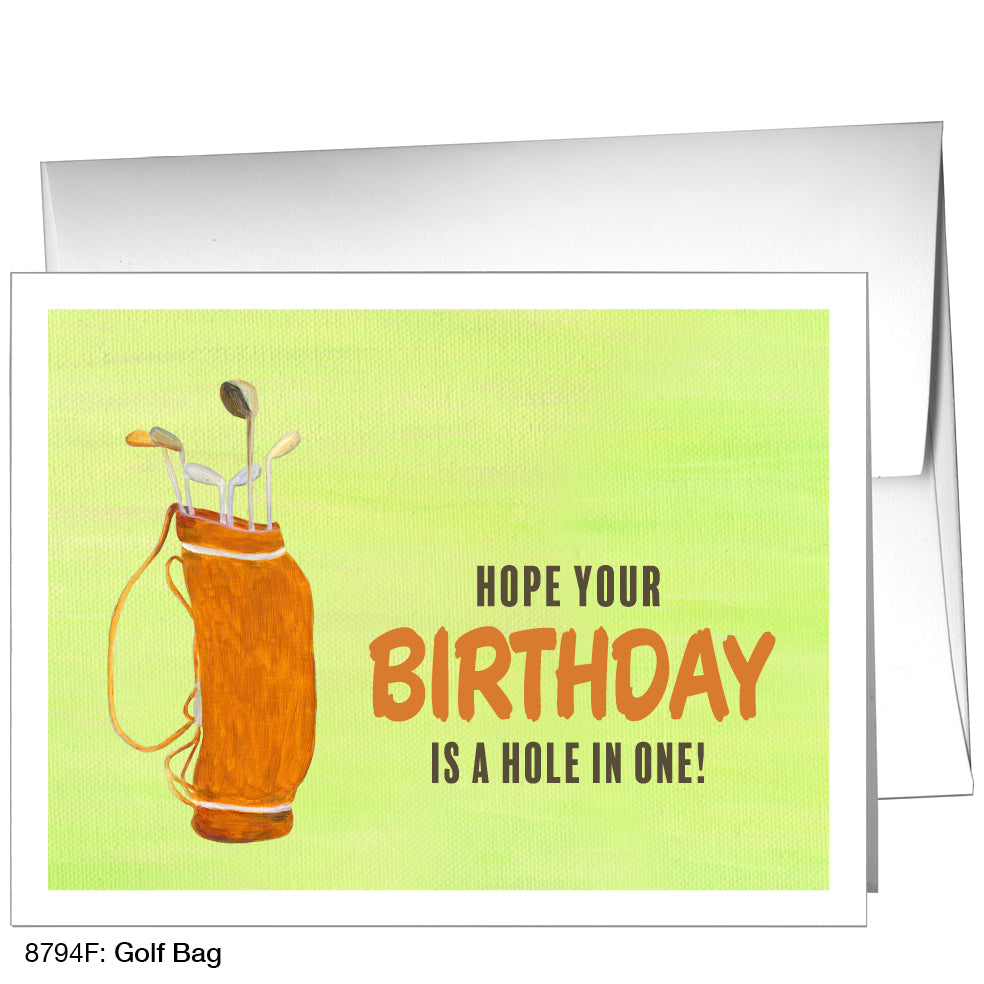 Golf Bag, Greeting Card (8794F)