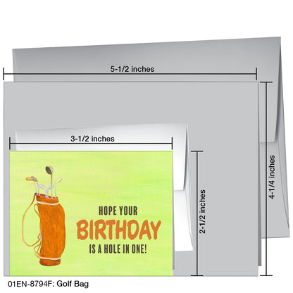 Golf Bag, Greeting Card (8794F)