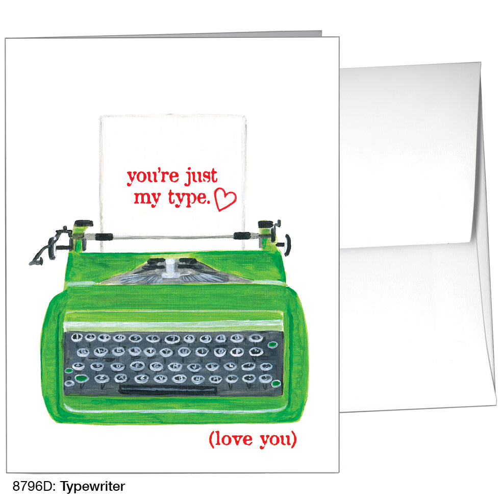 Typewriter, Greeting Card (8796D)