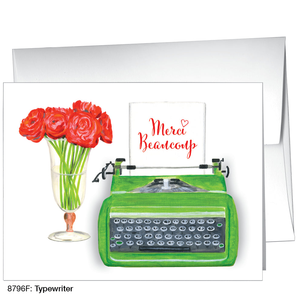 Typewriter, Greeting Card (8796F)