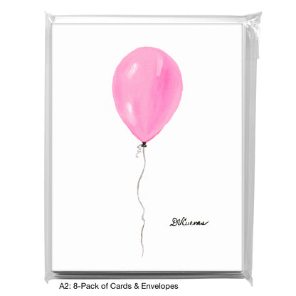 Balloon  Pink, Greeting Card (8797A)