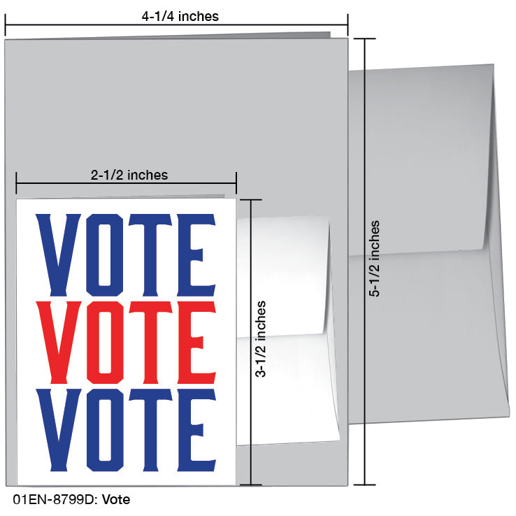 Vote, Greeting Card (8799D)