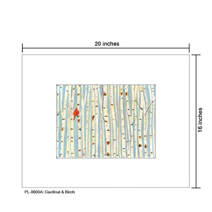 Cardinal & Birch, Print (#8800A)