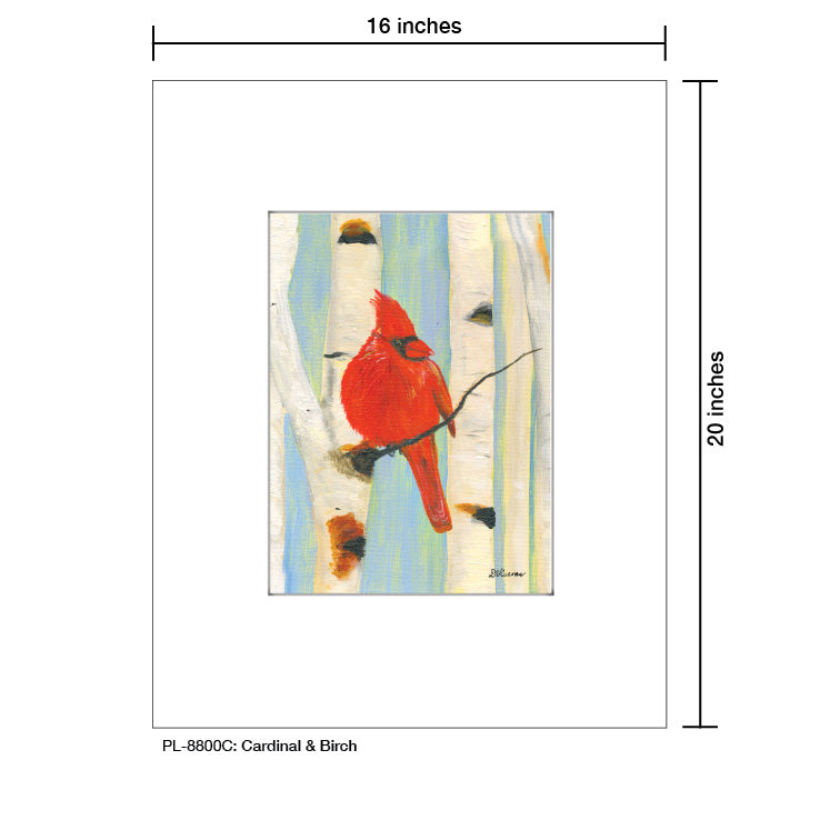 Cardinal & Birch, Print (#8800C)