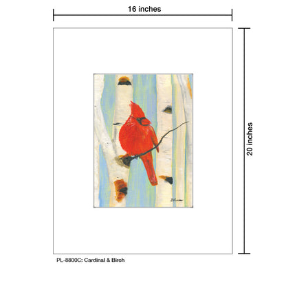 Cardinal & Birch, Print (#8800C)