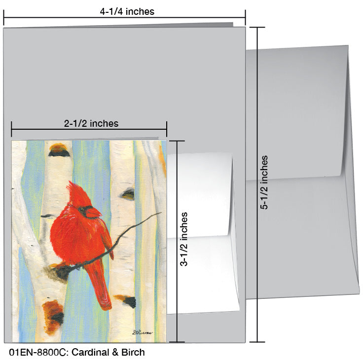 Cardinal & Birch, Greeting Card (8800C)