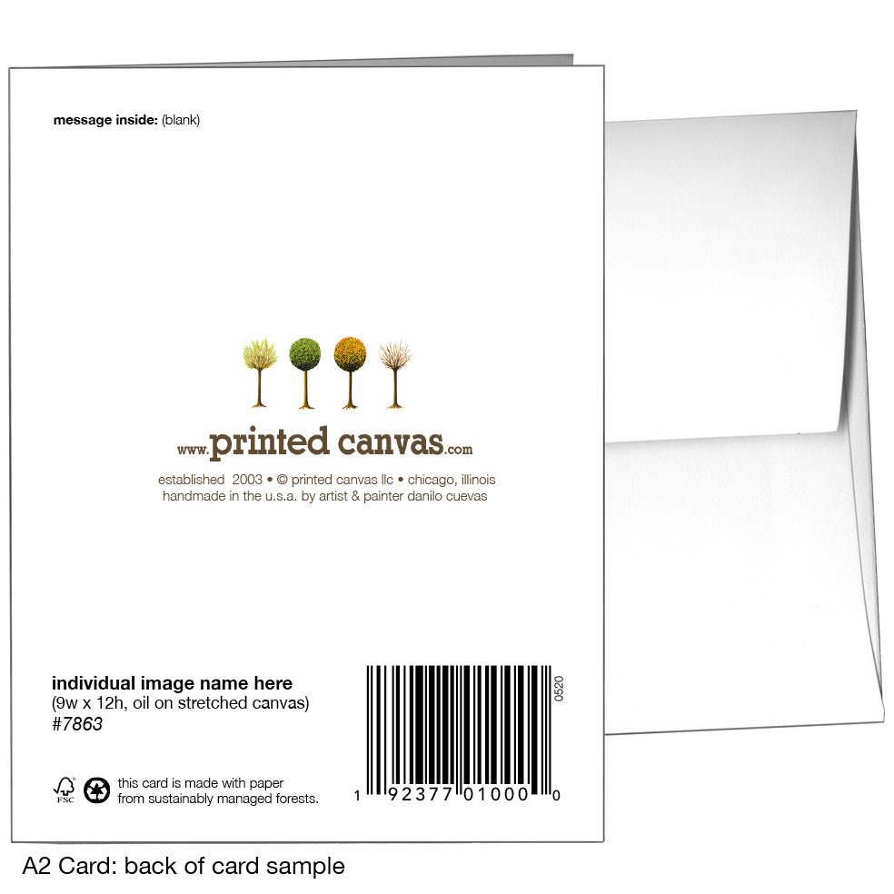 Twisted Stems, Greeting Card (7273B)