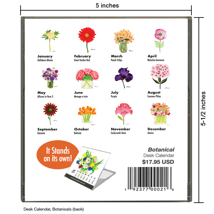 Desk Calendar, Botanicals (#201-2025)