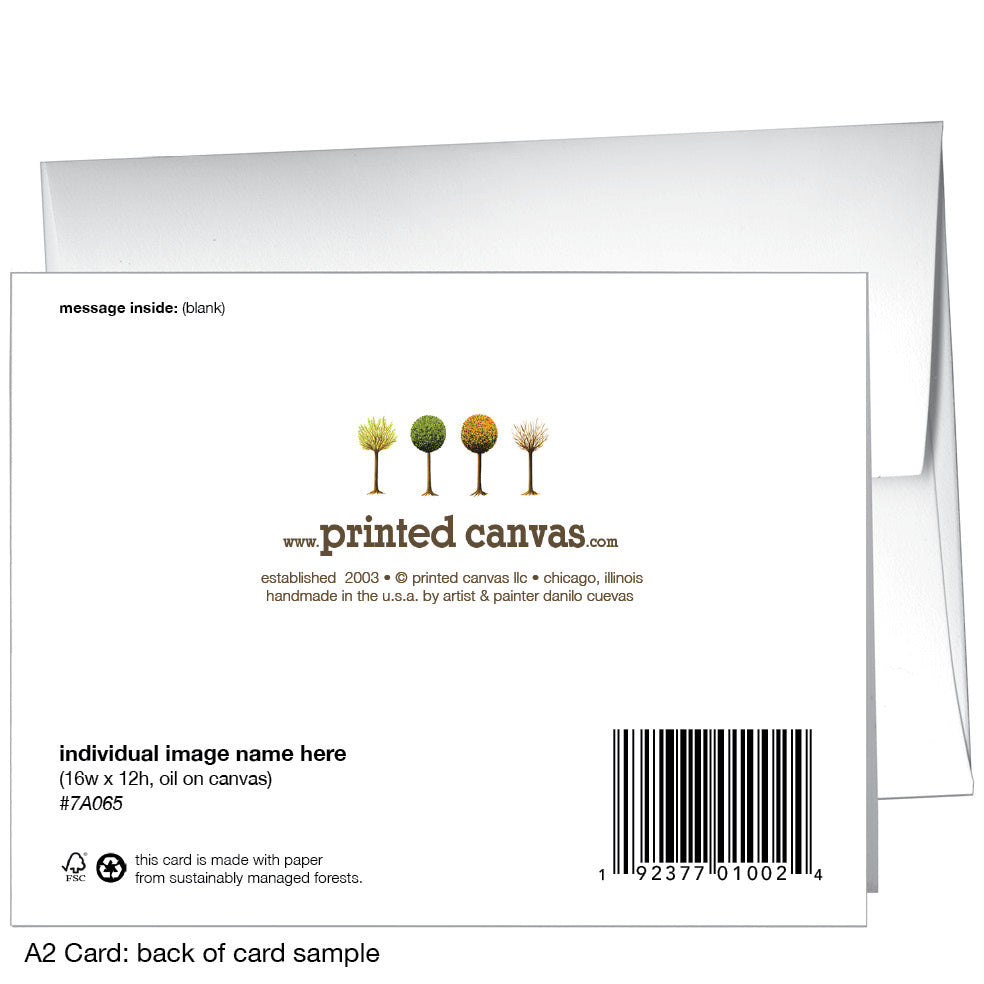 Poppies Plural, Greeting Card (7477A)