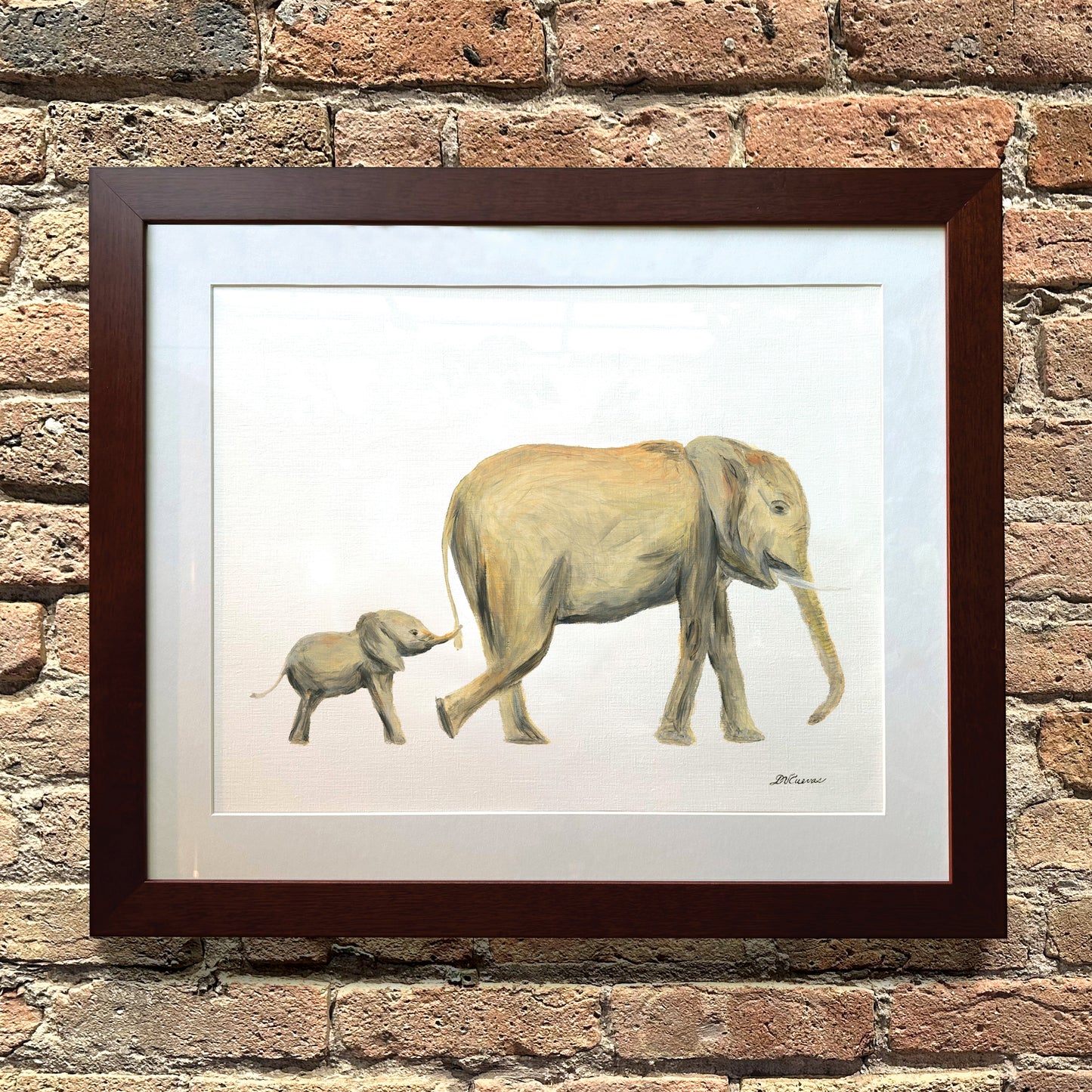 Mother & Baby Elephant, Original