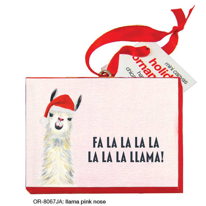 Llama Pink Nose, Ornament (OR-8067JA)