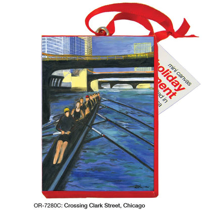 Crossing Clark Street, Chicago, Ornament (OR-7280C)