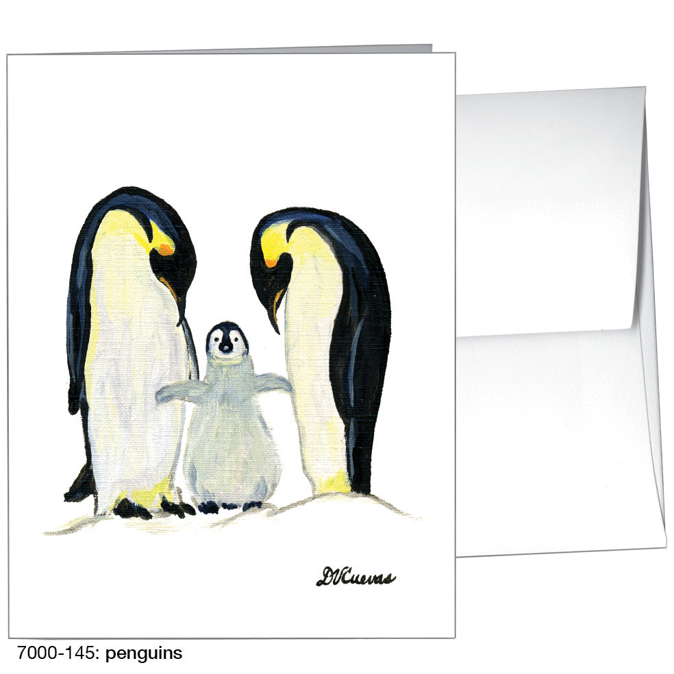 Penguins, Greeting Card (7316)