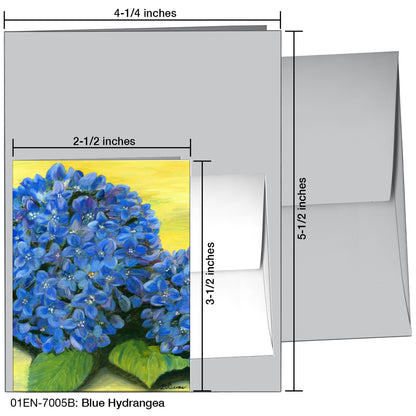 Blue Hydrangea, Greeting Card (7005B)