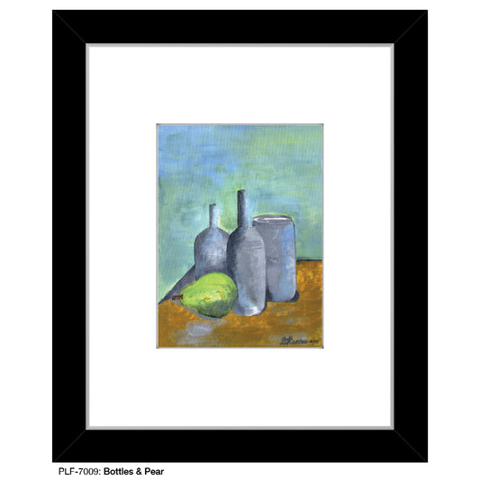 Bottles & Pear, Print (#7009)