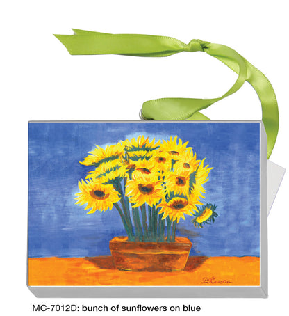 Bunch Of Sunflowers On Blue (MC-7012D)