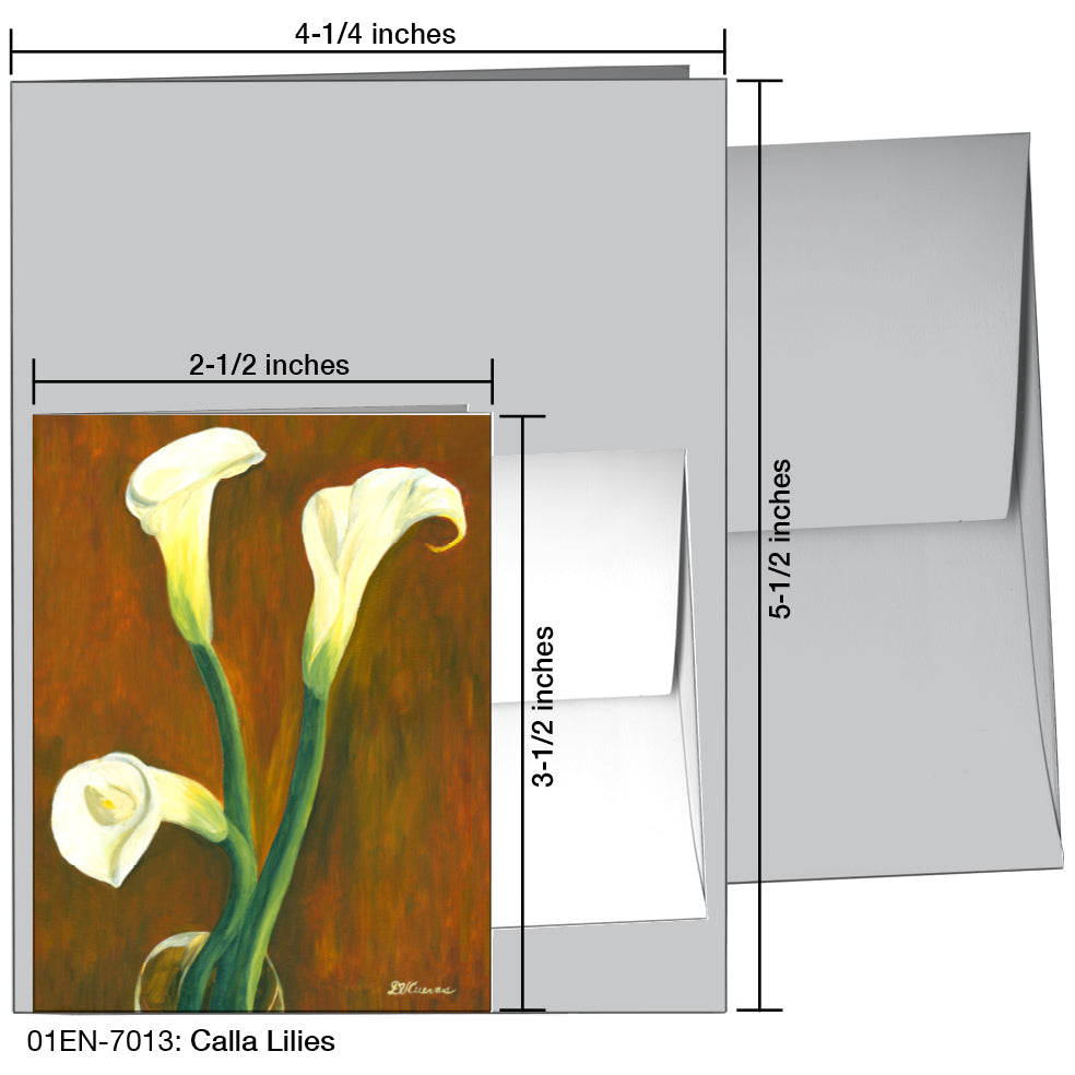 Calla Lilies, Greeting Card (7013)