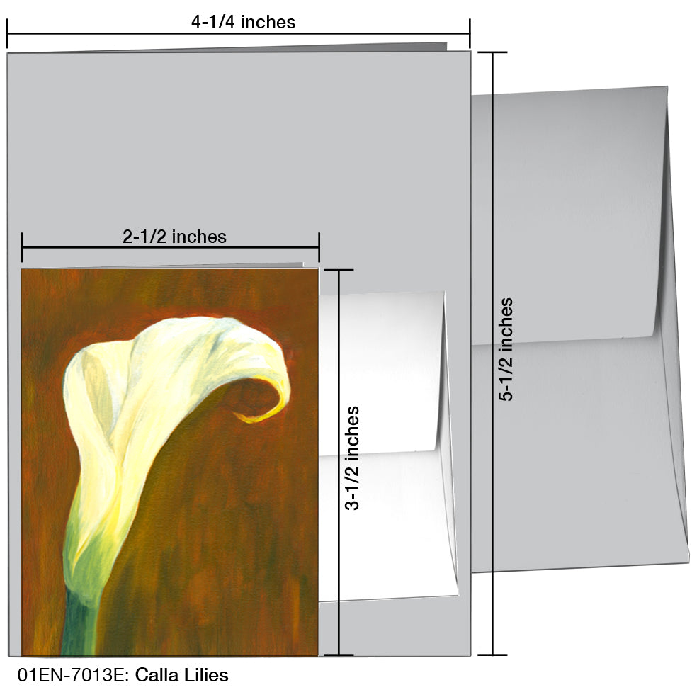 Calla Lilies, Greeting Card (7013E)