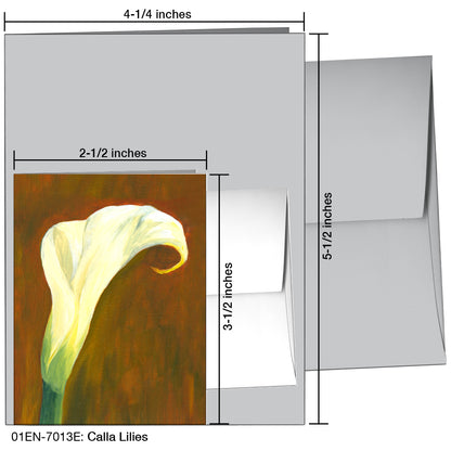 Calla Lilies, Greeting Card (7013E)