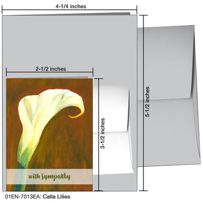 Calla Lilies, Greeting Card (7013EA)