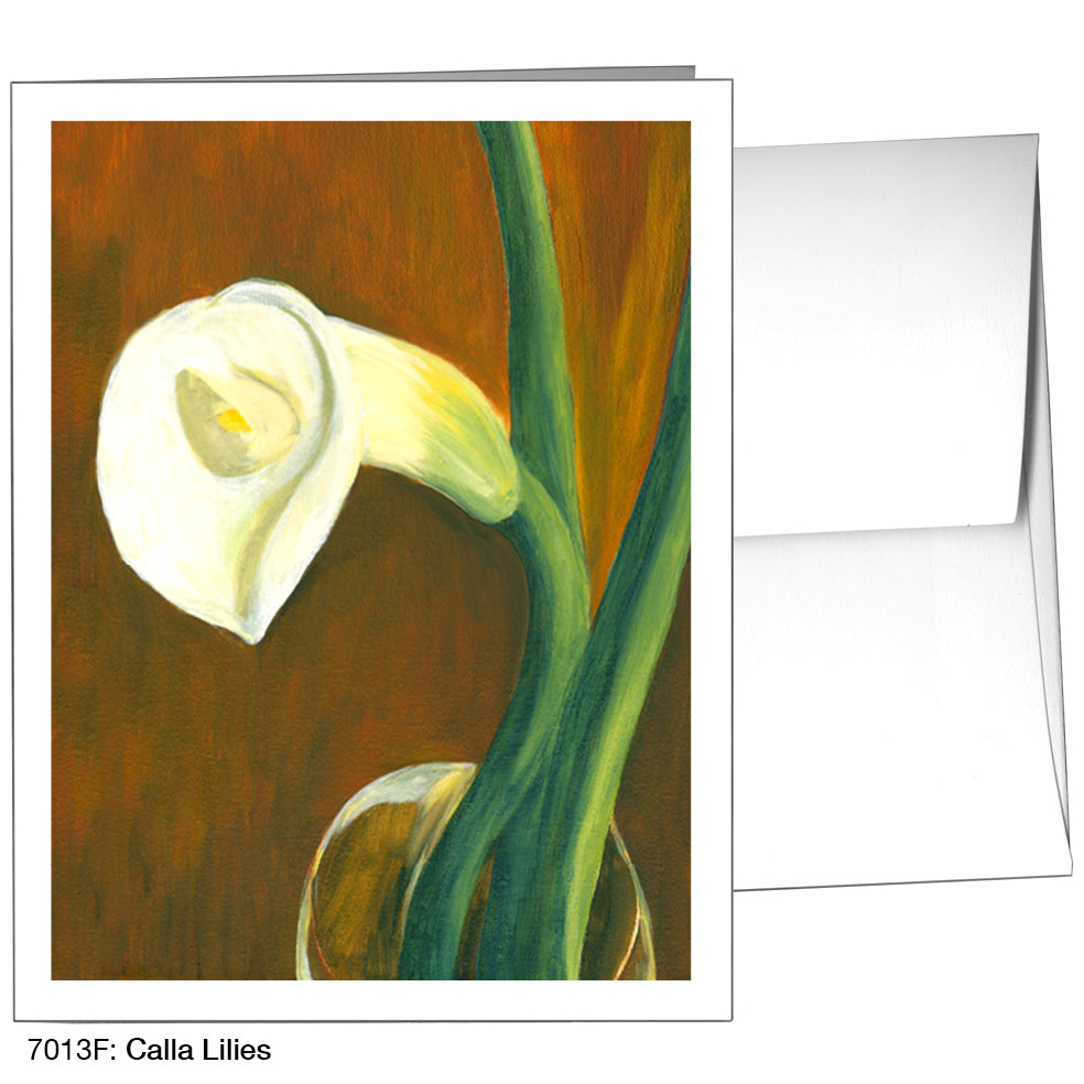 Calla Lilies, Greeting Card (7013F)