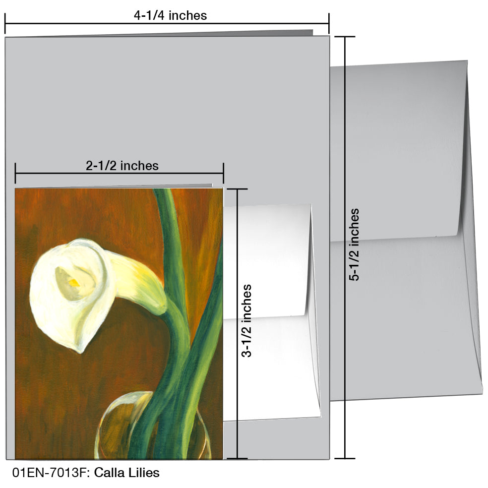 Calla Lilies, Greeting Card (7013F)