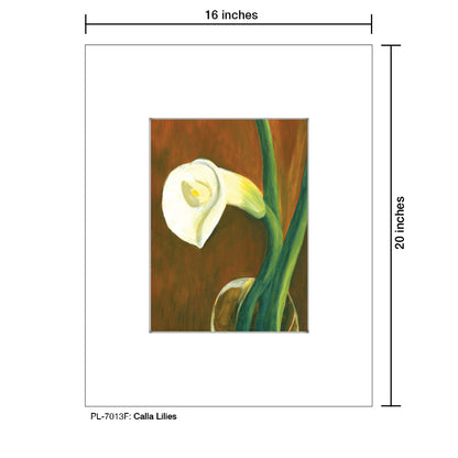 Calla Lilies, Print (#7013F)