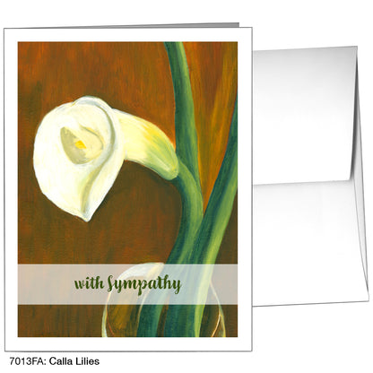 Calla Lilies, Greeting Card (7013FA)