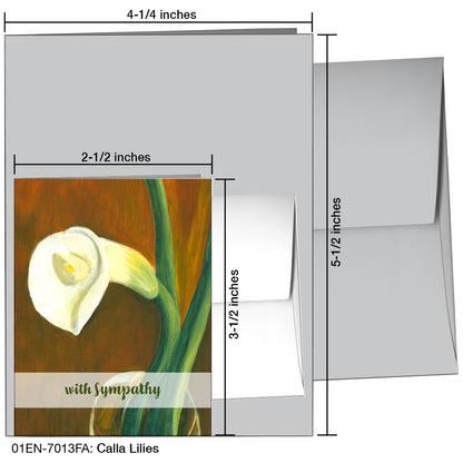 Calla Lilies, Greeting Card (7013FA)