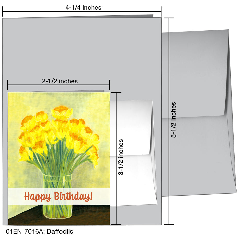 Daffodils, Greeting Card (7016A)