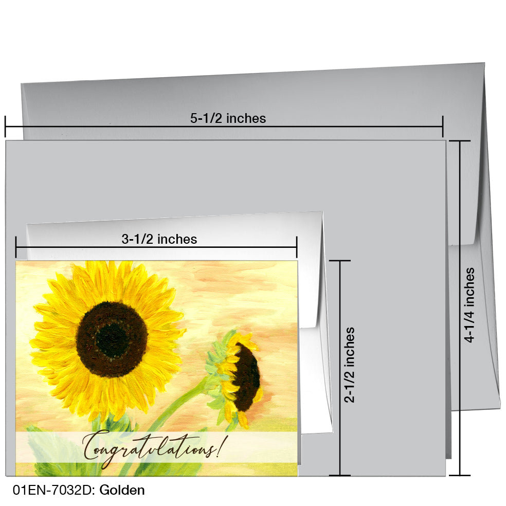 Golden, Greeting Card (7032D)