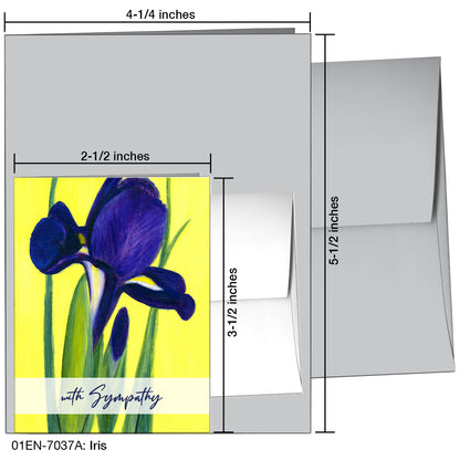 Iris, Greeting Card (7037A)