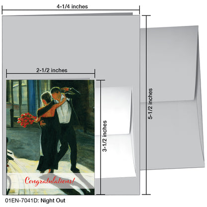 Night Out, Greeting Card (7041D)