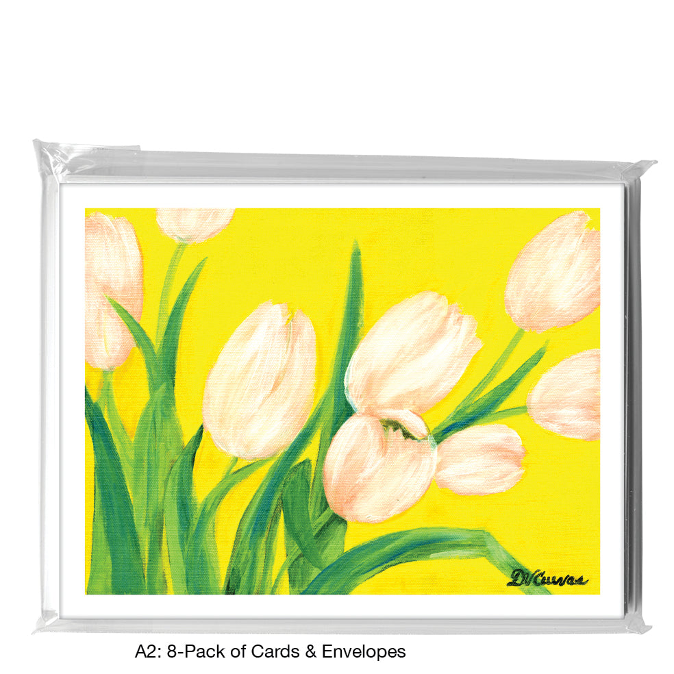 Pink Tulips, Greeting Card (7049)