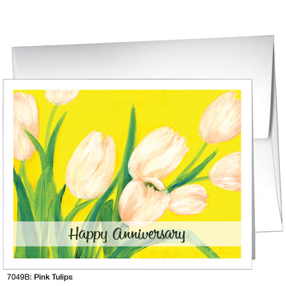 Pink Tulips, Greeting Card (7049B)