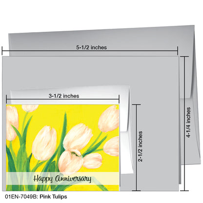 Pink Tulips, Greeting Card (7049B)