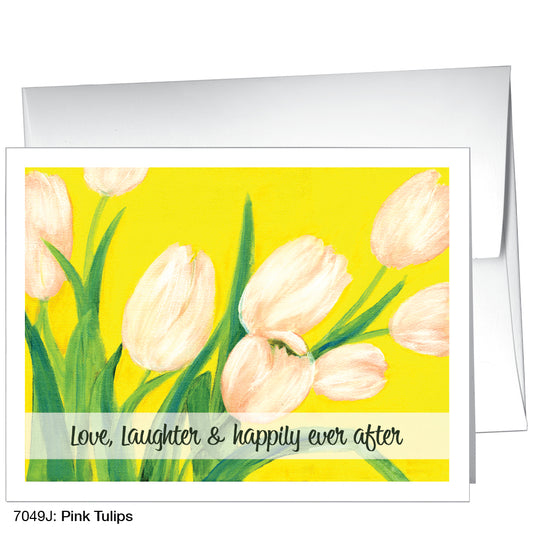 Pink Tulips, Greeting Card (7049J)