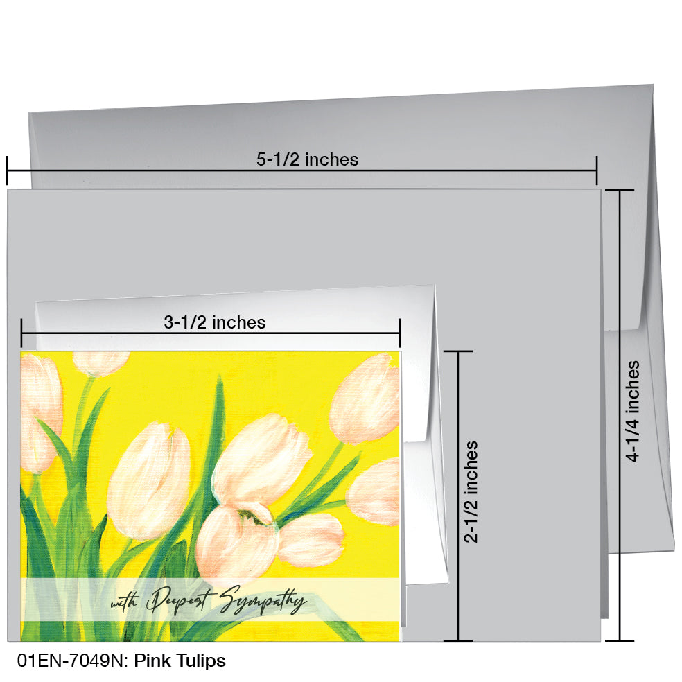 Pink Tulips, Greeting Card (7049N)