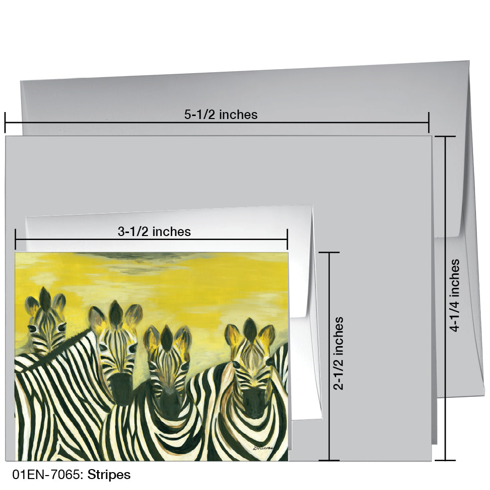 Stripes, Greeting Card (7065)