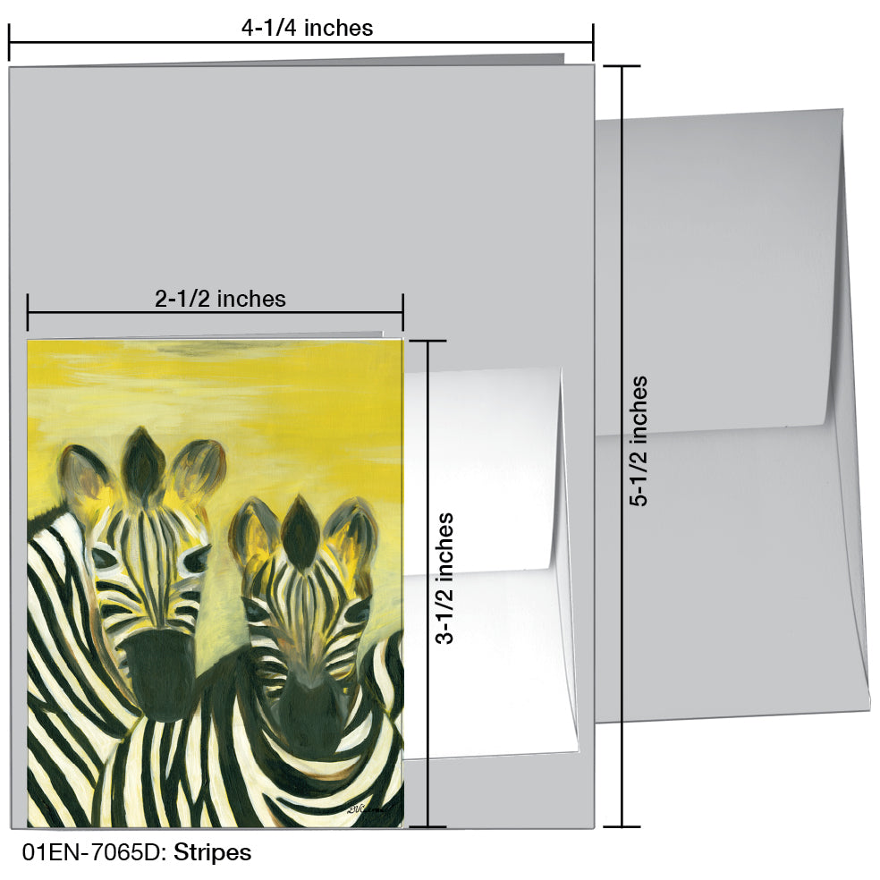 Stripes, Greeting Card (7065D)