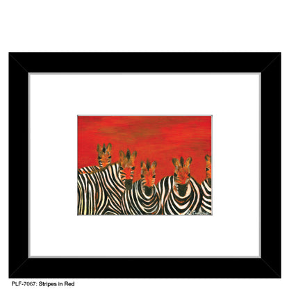 Stripes In Red, Print (#7067)