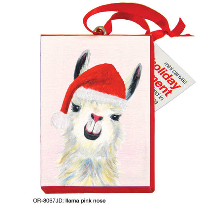 Llama Pink Nose, Ornament (OR-8067JD)