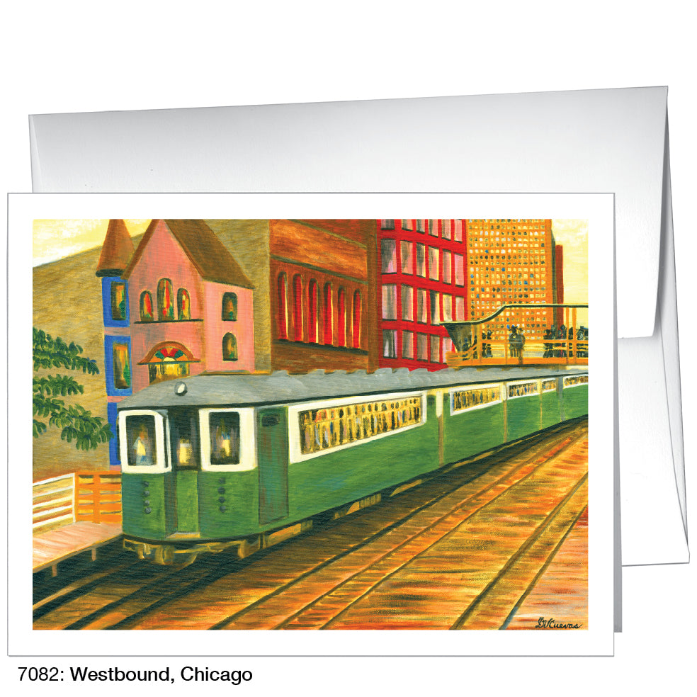 Westbound, Chicago, Greeting Card (7082)