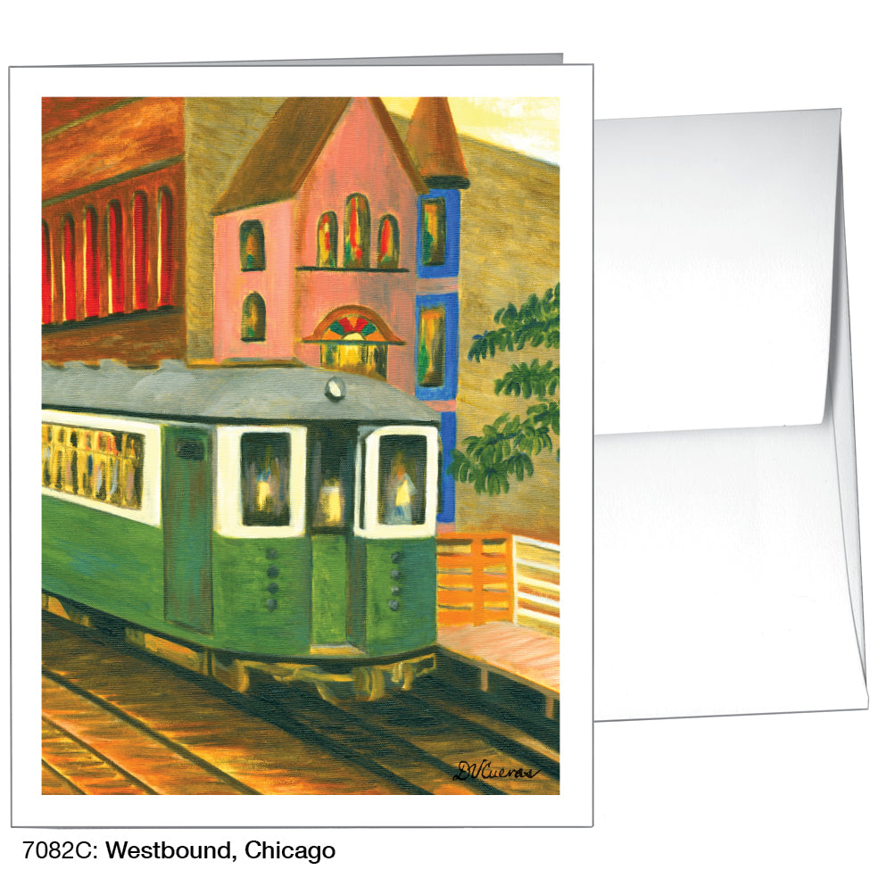 Westbound, Chicago, Greeting Card (7082C)