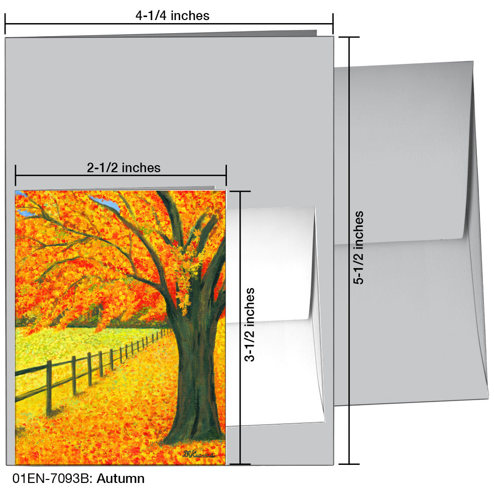 Autumn, Greeting Card (7093B)