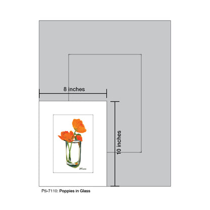 Poppies in Glass, Print (#7110)